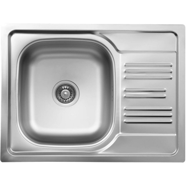 DEANTE Zlewozmywak stalowy XYLO satyna 1-komorowy z ociekaczem ZEX_01