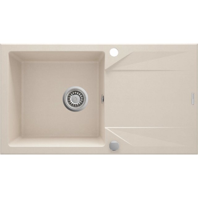 DEANTE Zlewozmywak granitowy EVORA 1-komorowy z ociekaczem beż ZQJ_51
