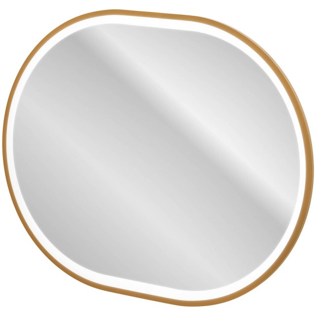 COMAD Lustro LED APOLLO w ramie złoty 70 cm