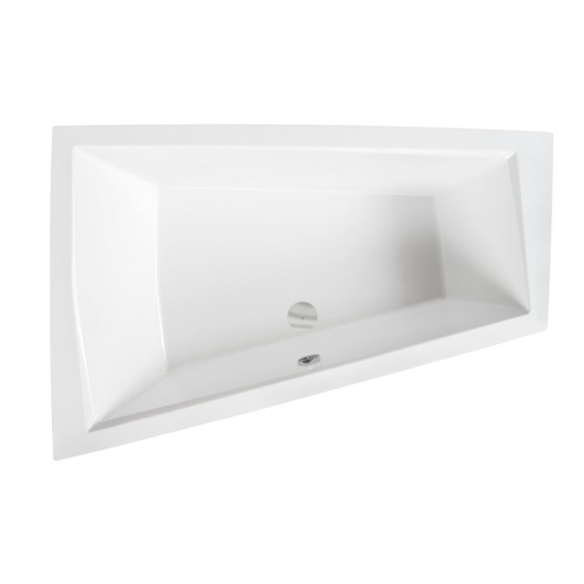 BESCO Wanna narożna INTIMA DUO SLIM asymetryczna lewa 180x125 #WAID-1