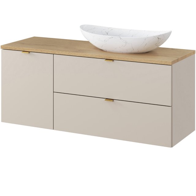 COMAD Zestaw mebli DALIA CASHMERE 2 szafki z blatem CREMONA NATURE 12