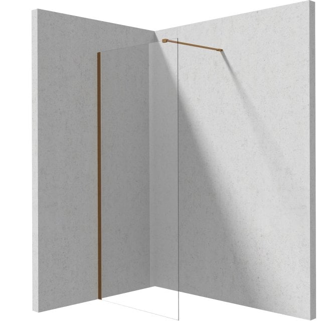 DEANTE Ścianka prysznicowa PRIZMA walk-in 100 cm brąz szczotkowany KT