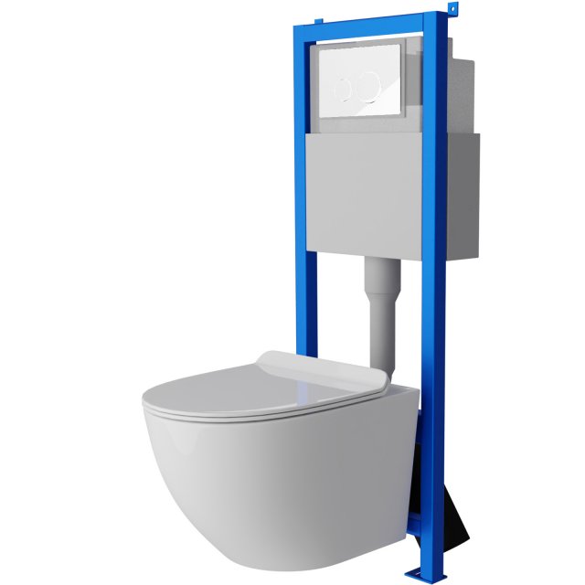 LAVITA Zestaw podtynkowy mechaniczny LAV101 40, miska SOFI SLIM, przy