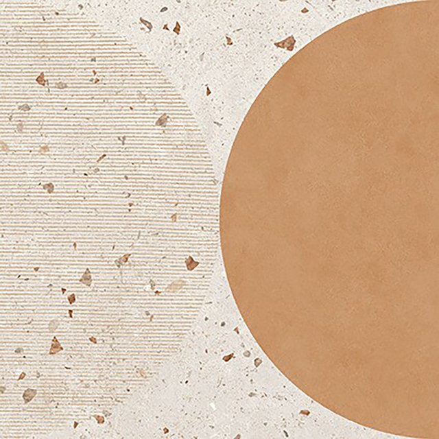 Gres szkliwiony MODERN PATCHWORK terracotta brown mat 29,8x29,8 gat.