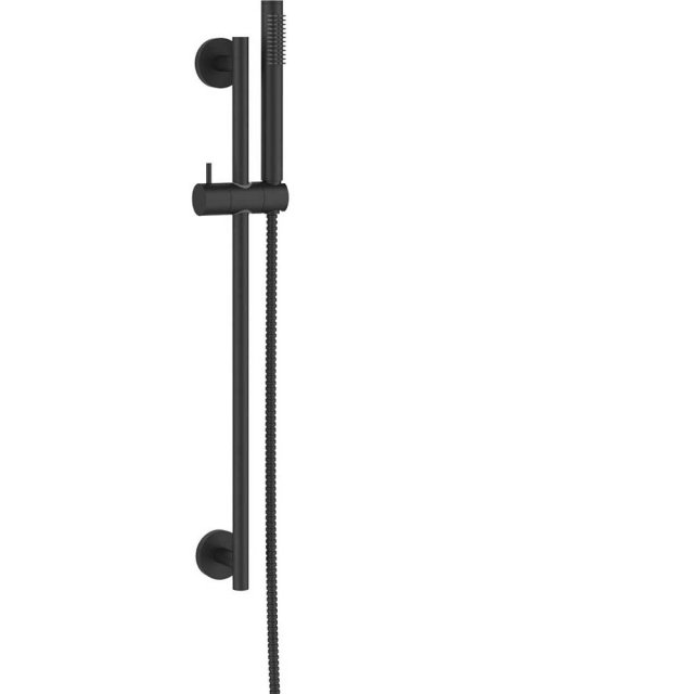 INVENA Zestaw prysznicowy ALONIA z drążkiem czarny AU-70-Z04-V