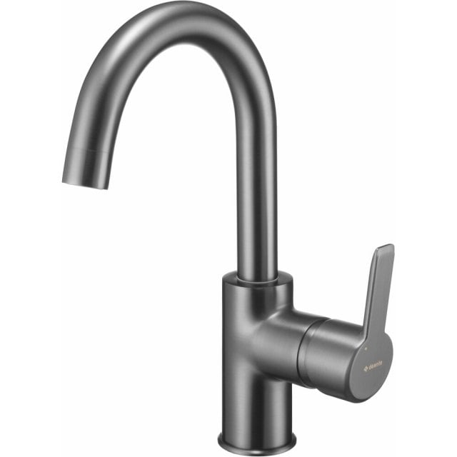 DEANTE Bateria umywalkowa stojąca ARNIKA titanium z wylewką 'u