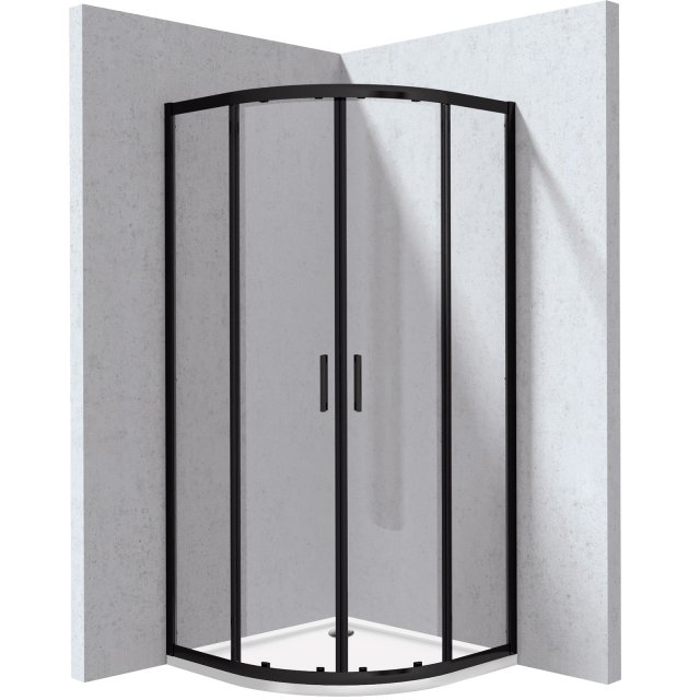 DEANTE Kabina prysznicowa FUNKIA EVO z brodzikiem półokrągła 80x80 cm