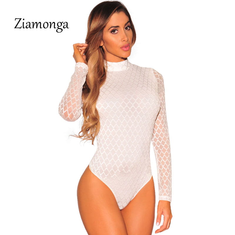 Body damskie z długim rękawem S-XXL B019