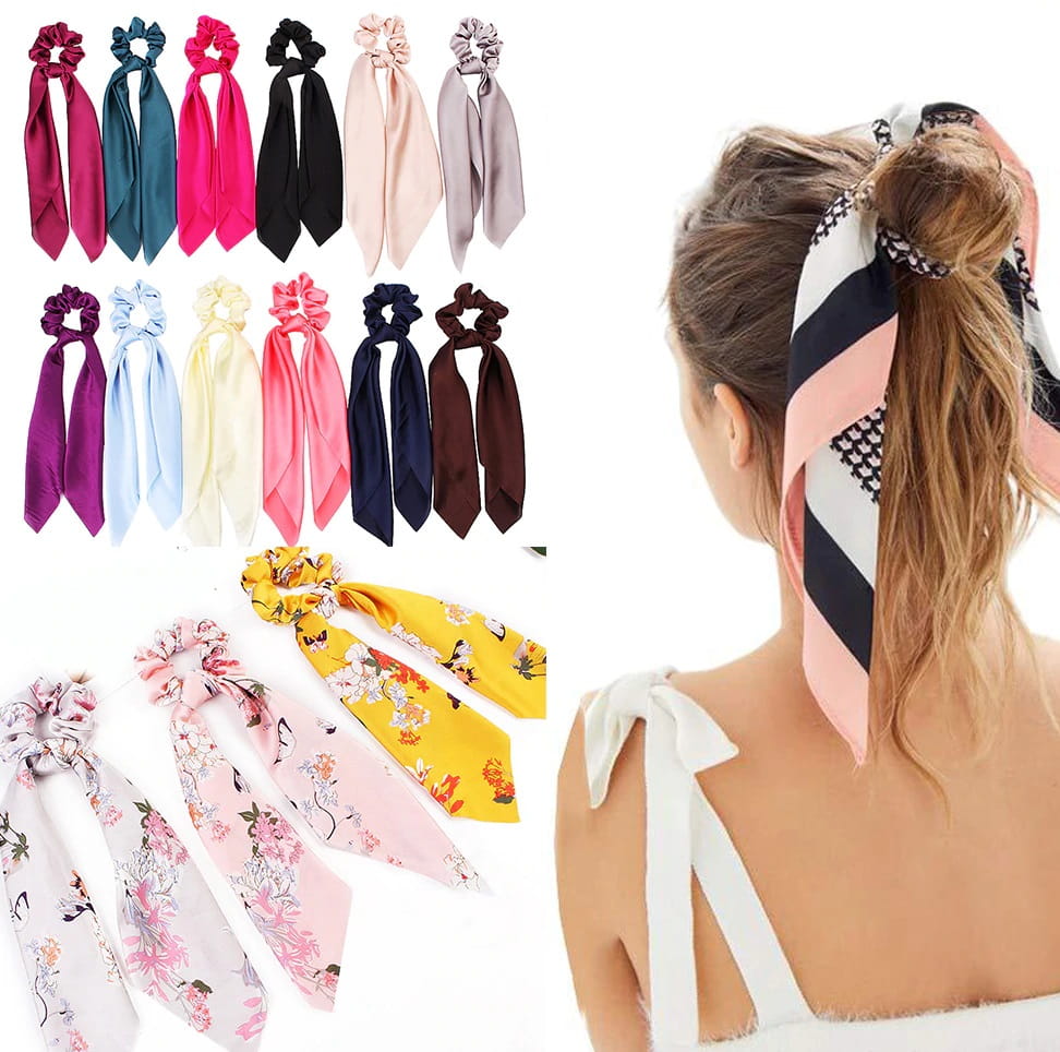 Gumka do włosów ze wstążka 002