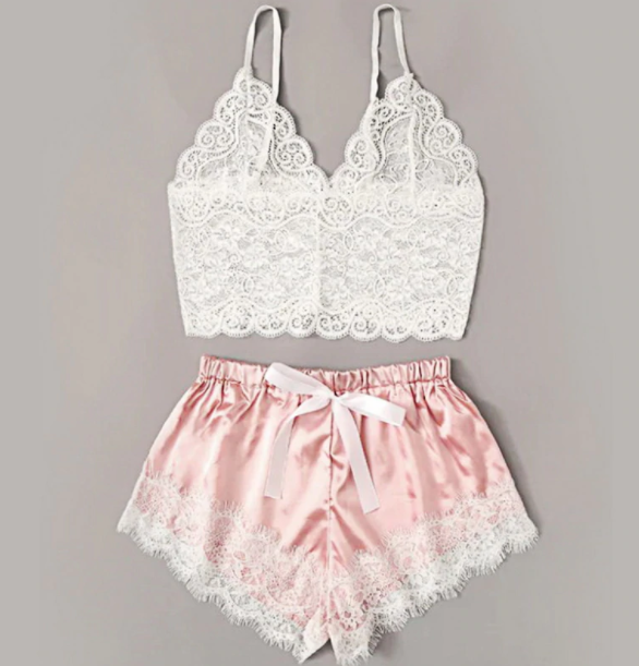 Piżama damska kokardka x07