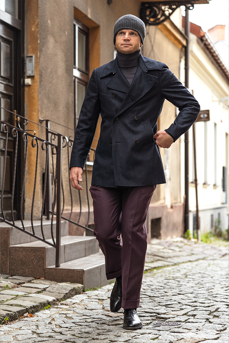 BESTSELLER Kurtka Bosmanka, granatowa, wełniana, kaszmirowa