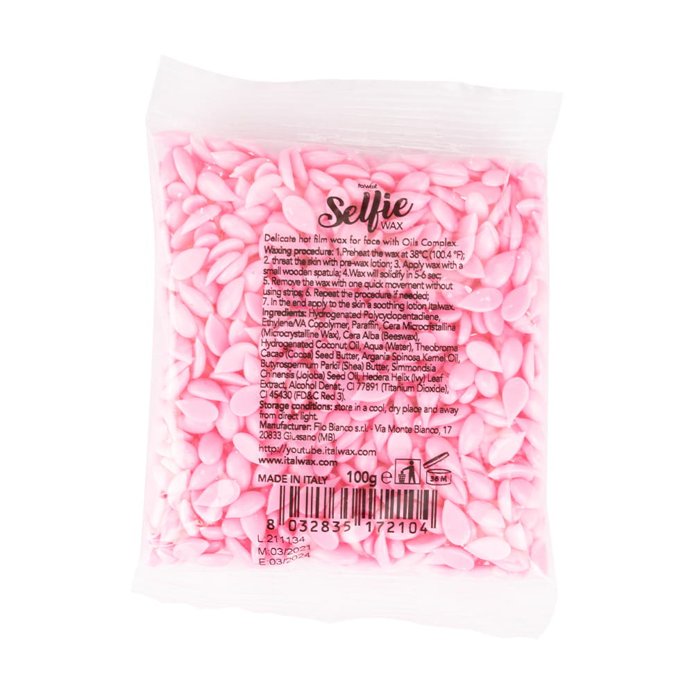 Wosk twardy w dropsach niskotemperaturowy do depilacji bezpaskowej ItalWax Selfie Wax 100 g