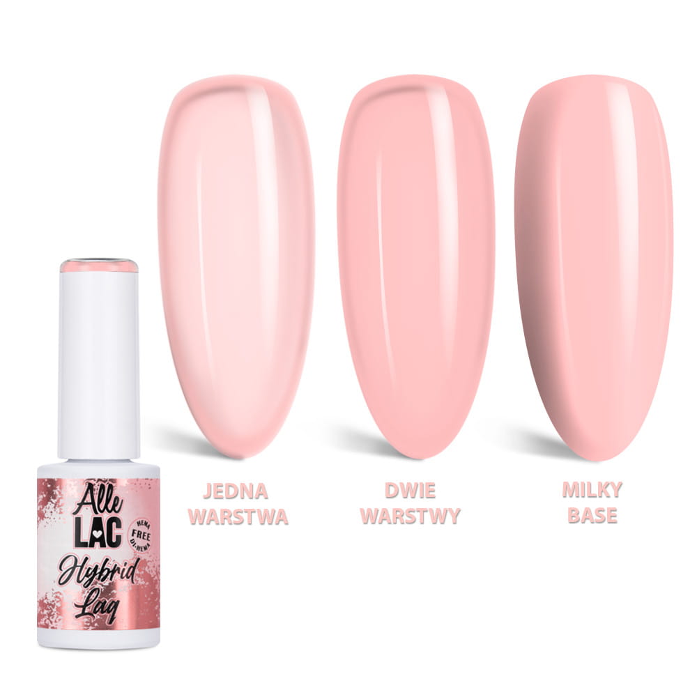 Lakier hybrydowy LED/UV Gel Polish Nudes N15 Peach Glow AlleLac HEMA/Di-HEMA Free 6g