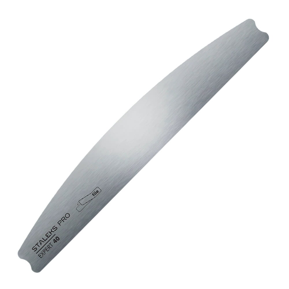 Pilnik do paznokci metalowy półksiężyc baza nośnik pod nakładki ścierne Staleks Pro Expert 40
