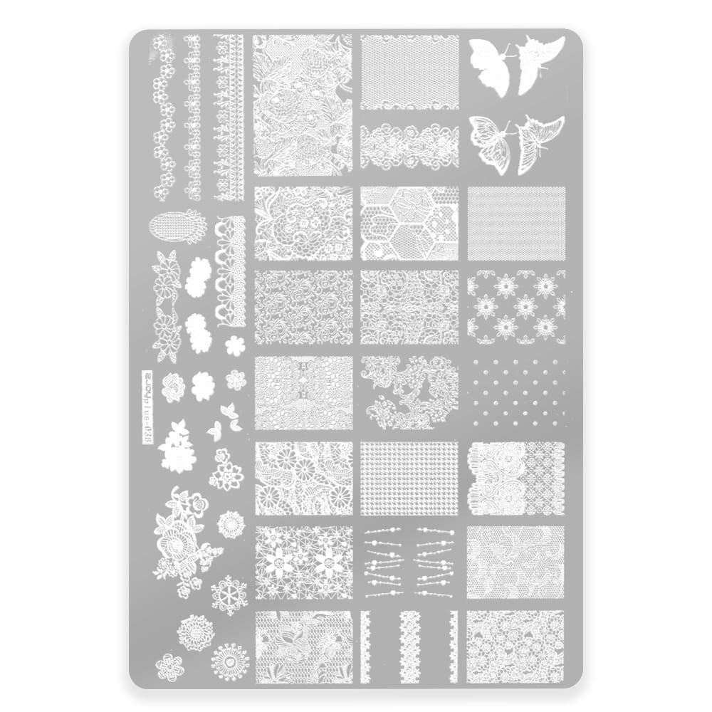 Blaszka ze wzorkami do stempli plus-038