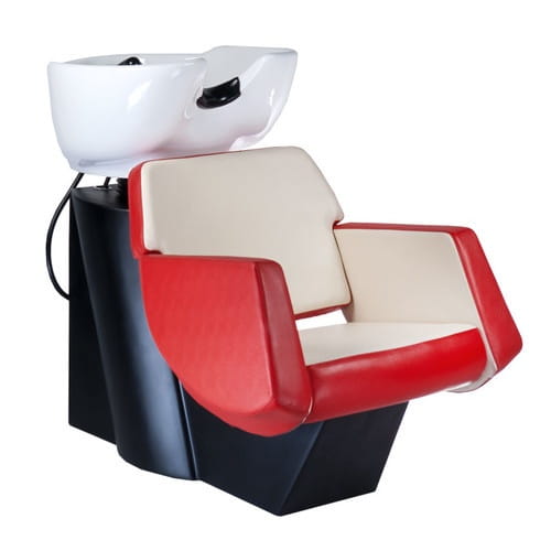 Bs myjnia fryzjerska nico czerwono kremowa bd 7821