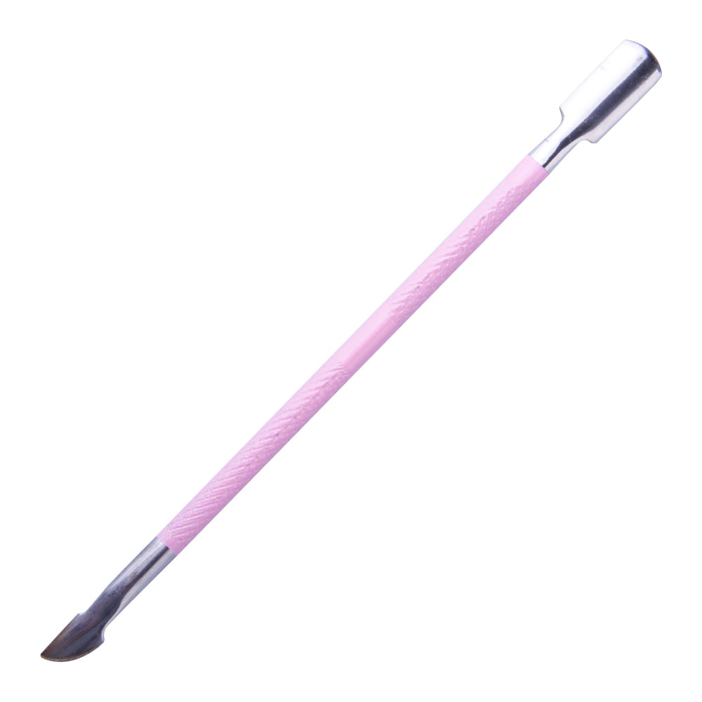 Dłutko kopytko dwustronne profesjonalne do manicure i pedicure różowe