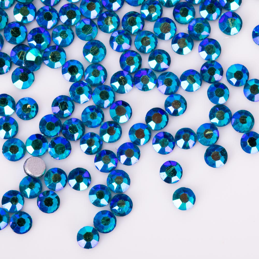 Cyrkonie do paznokci szklane SS5 Blue Zircon AB ok.50 szt