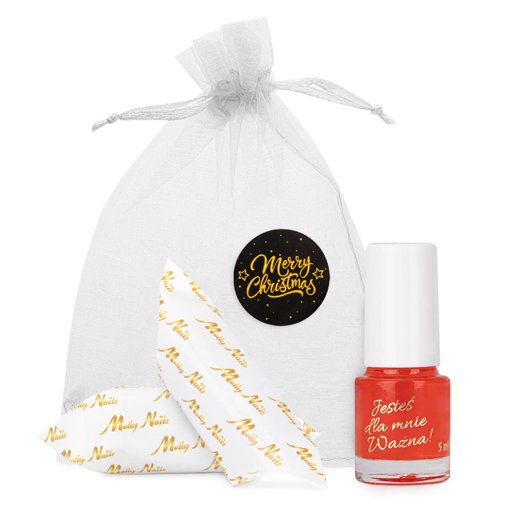 Oliwka okazjonalna do skórek i paznokci o zapachu wiśni z krówkami w ozdobnym woreczku 5ml