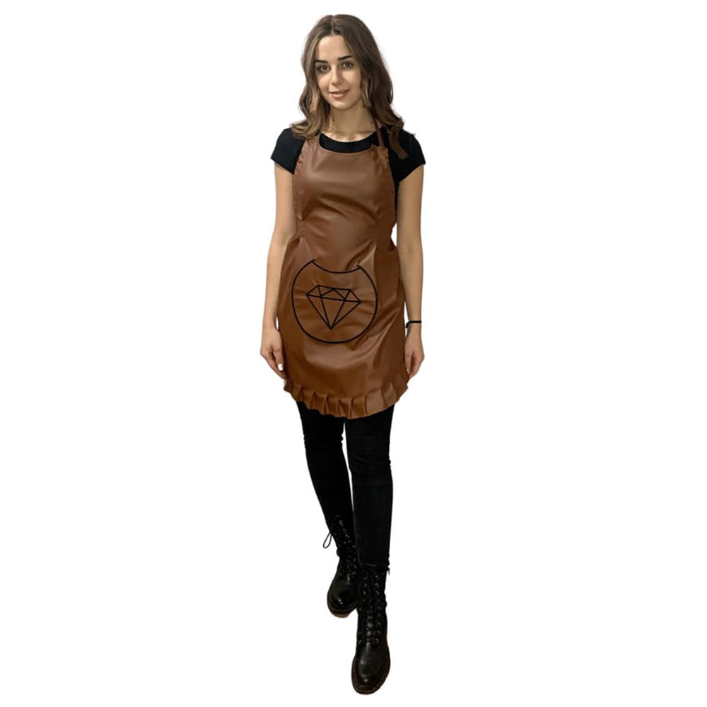 Fartuszek kosmetyczny Diamond Braun Mat