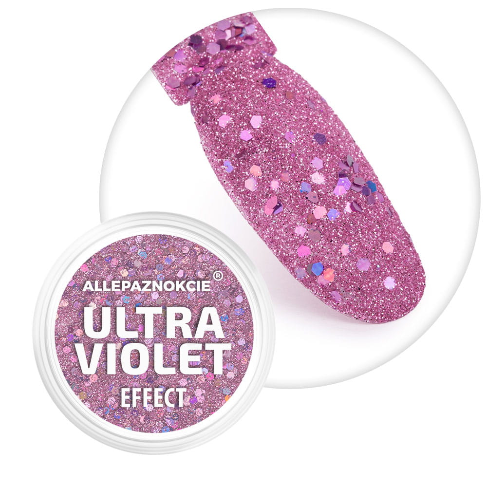 Pyłek do paznokci Ultraviolet Effect Allepaznokcie 1 g Nr 01