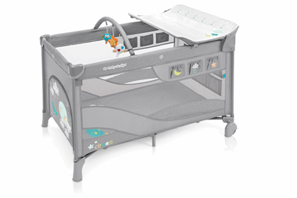 Baby Design Dream - łóżeczko turystyczne-07 Light Grey
