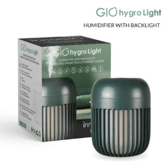 Innogio Giohygro Light - nawilżacz powietrza z lampką Gio -190-Green