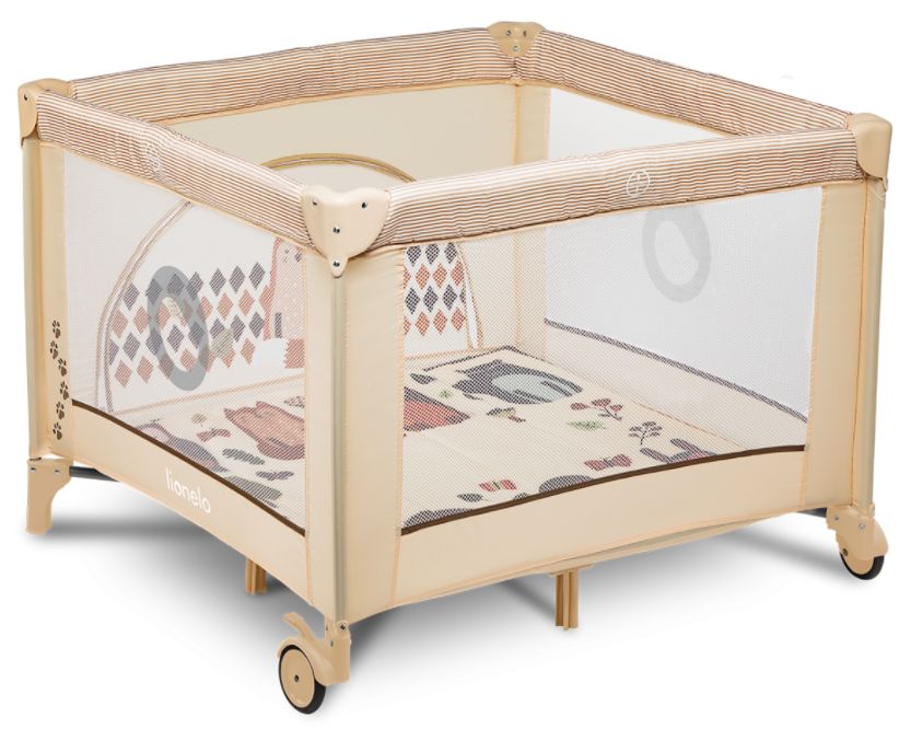 Lionelo, Fie - wielofunkcyjny kojec dla dzieci-Classic Beige