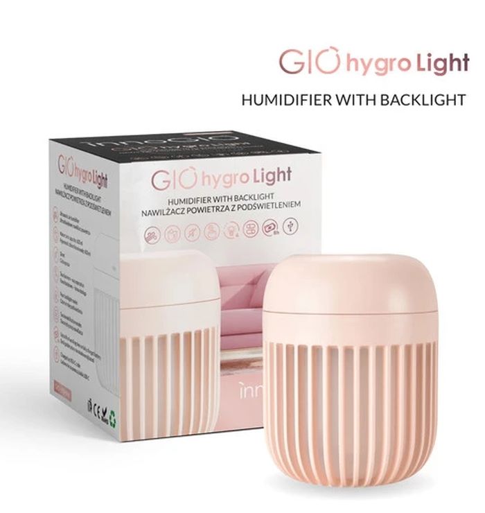 Innogio Giohygro Light - nawilżacz powietrza z lampką Gio -190-Pink