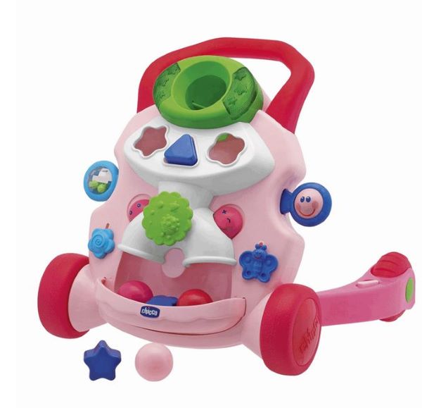 Chicco, Grający pchacz - 65261, 71517-Różowy