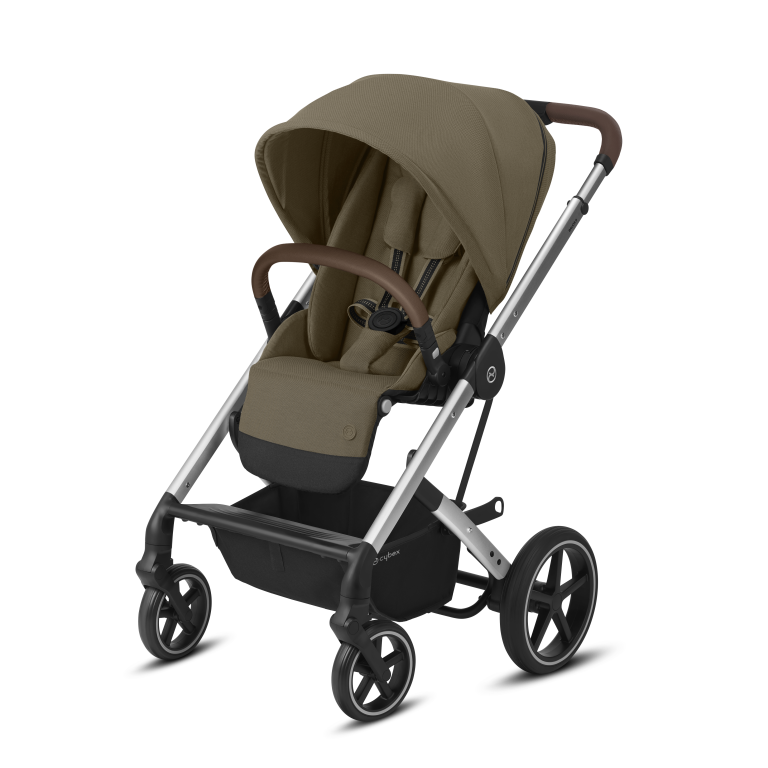 Cybex, Balios S-Lux - wózek głęboko-spacerowy-Classic Beige-Stelaż Silver