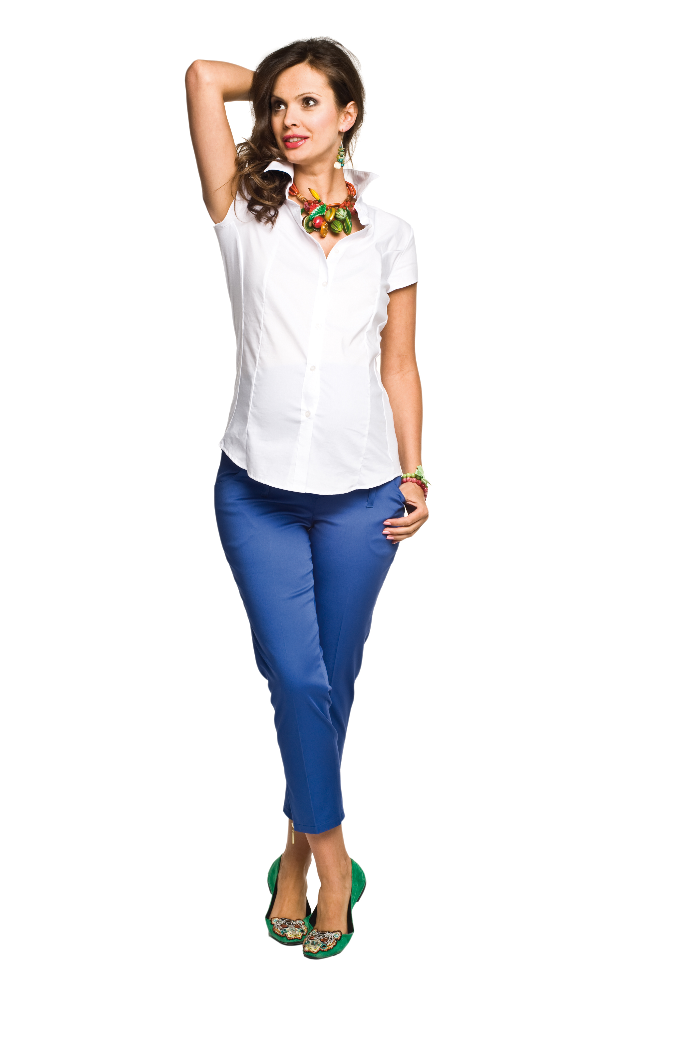 Spodnie ciążowe Azurro