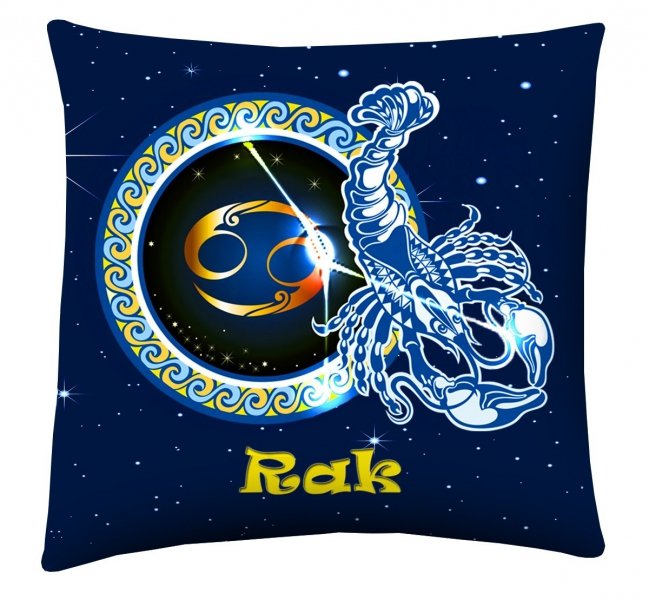 Poduszka z nadrukiem dwustronnym Znak Zodiaku 40x40 wz. Rak