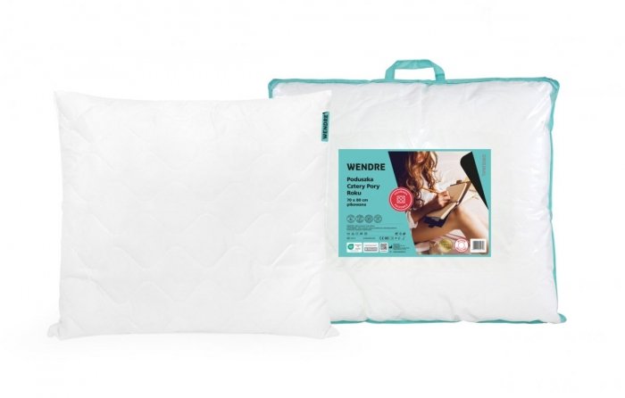 Poduszka 4 pory roku pikowana - Wendre - 70x80 - wyrób medyczny.