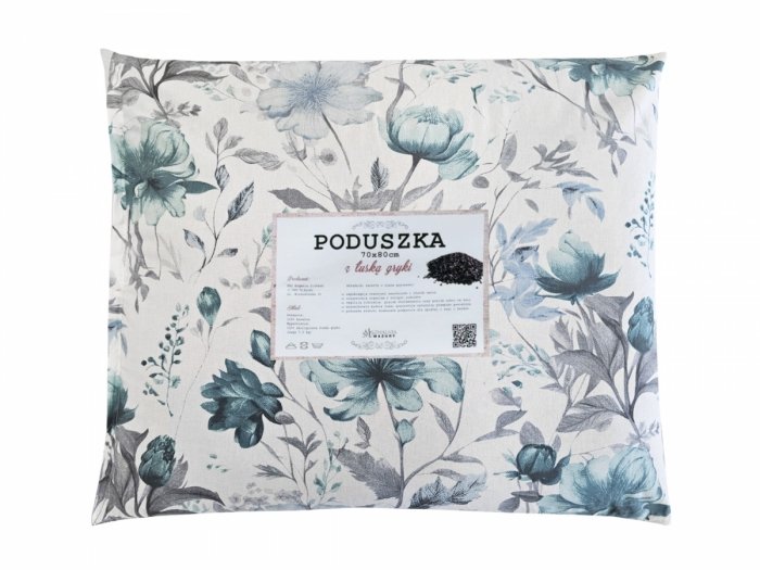 Poduszka z łuską gryki 70x80 wz. 3 roślinki