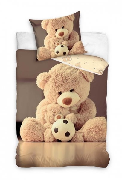 Pościel młodzieżowa 100% bawełna 160x200 - Miś - NL215044