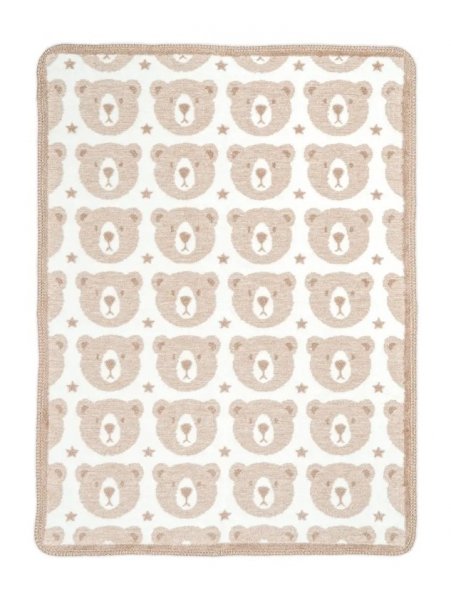 Kocyk bawełniany dla dzieci 75x100 wz. 2166-1 Małe Misie