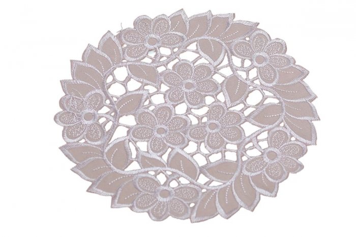 Obrus Haftowany wz. SUP 20 koło Kolor: pudrowy róż