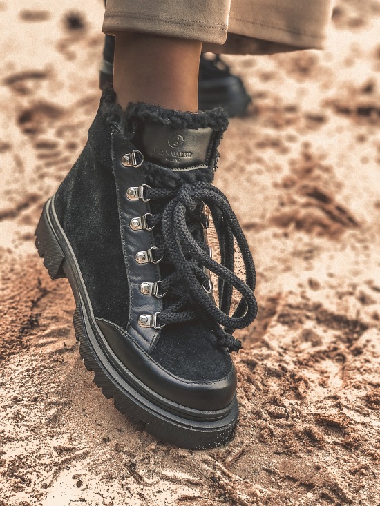 Śniegowce 002 - 4 Czarny welur