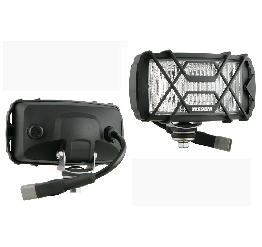 Halogenowa lampa robocza przewód i złączem Deutsch DT04-2P H3 24V LPR6.27393 Wesem