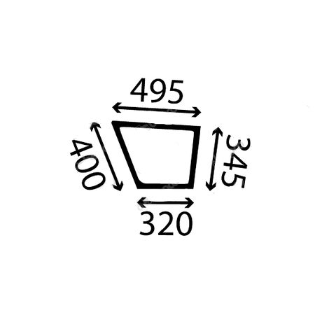 Szyba drzwi dolna, prawa Valmet V31506200,31506200