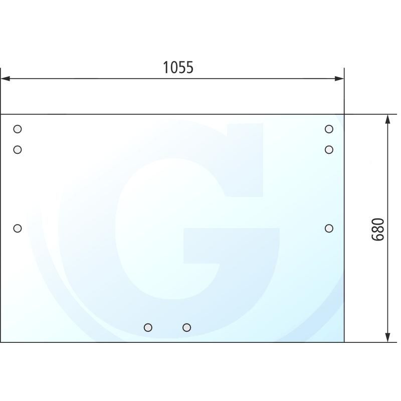 Szyba tylna Steyr 1-34-171-097