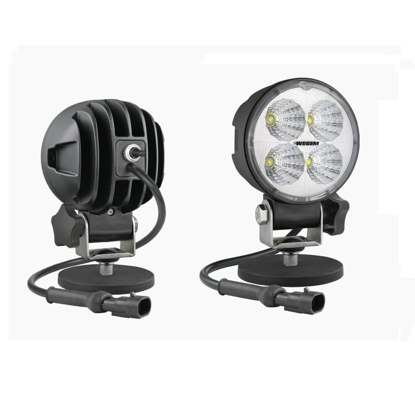 Lampa robocza LED 35° 1000lm uchwytem magnetycznym, przewodem, złączem AMP SuperSeal wyłącznik CRC5A.49454 Wesem