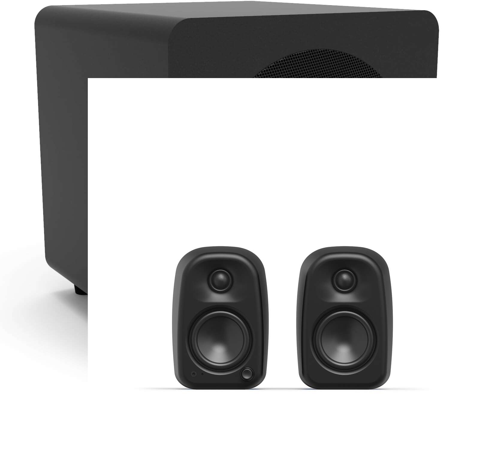 [zestaw] subwoofer kanto sub8 + kanto uki – kompaktowe głośniki aktywne premium 100w