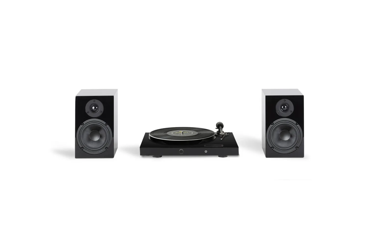 Pro-ject set hifi jukebox e1 - zestaw gramofon jukebox e1 + głośniki podstawkowe speaker box 5