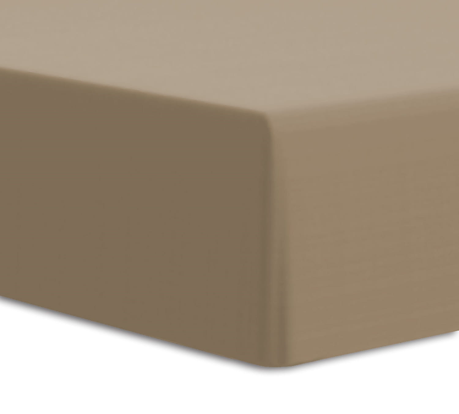 Prześcieradło z gumką 200x220 GRUBY JERSEY kolor brązowy wysokie 25cm