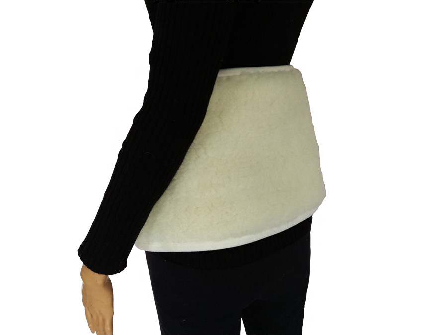 pas wełniany lędźwiowy merynos australijski tumbler ecru dwuwarstwowy