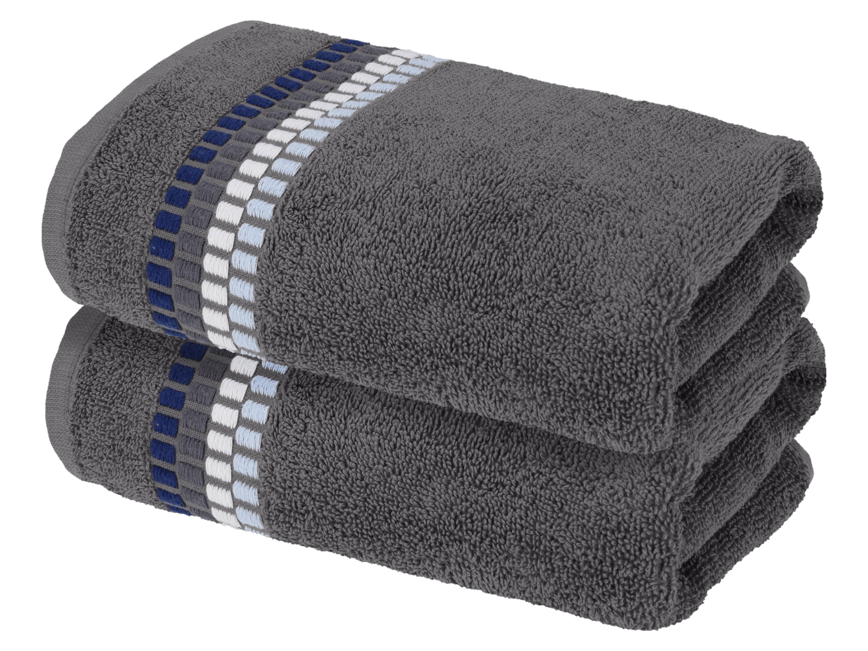 Livarno Komplet 2 ręczników frotté, 50 x 100 cm Szary