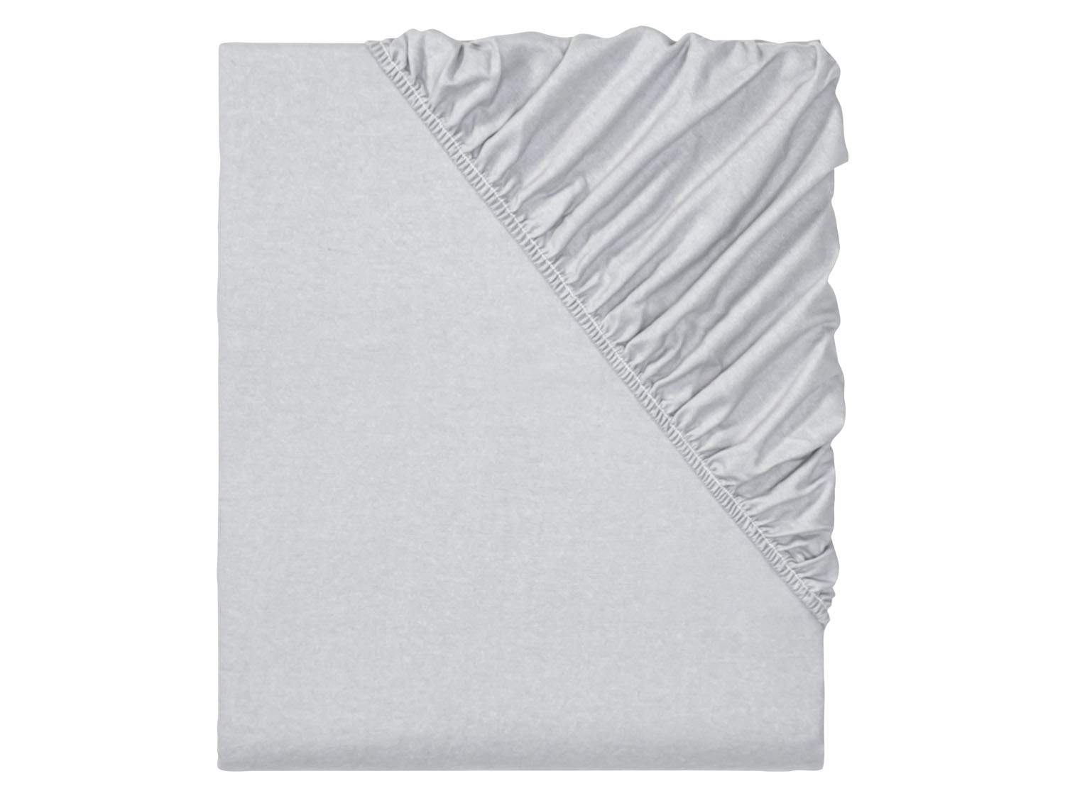 Livarno home Prześcieradło z delikatnej flaneli z gumką 180-200 x 200 cm, 1 sztuka Jasnoszary