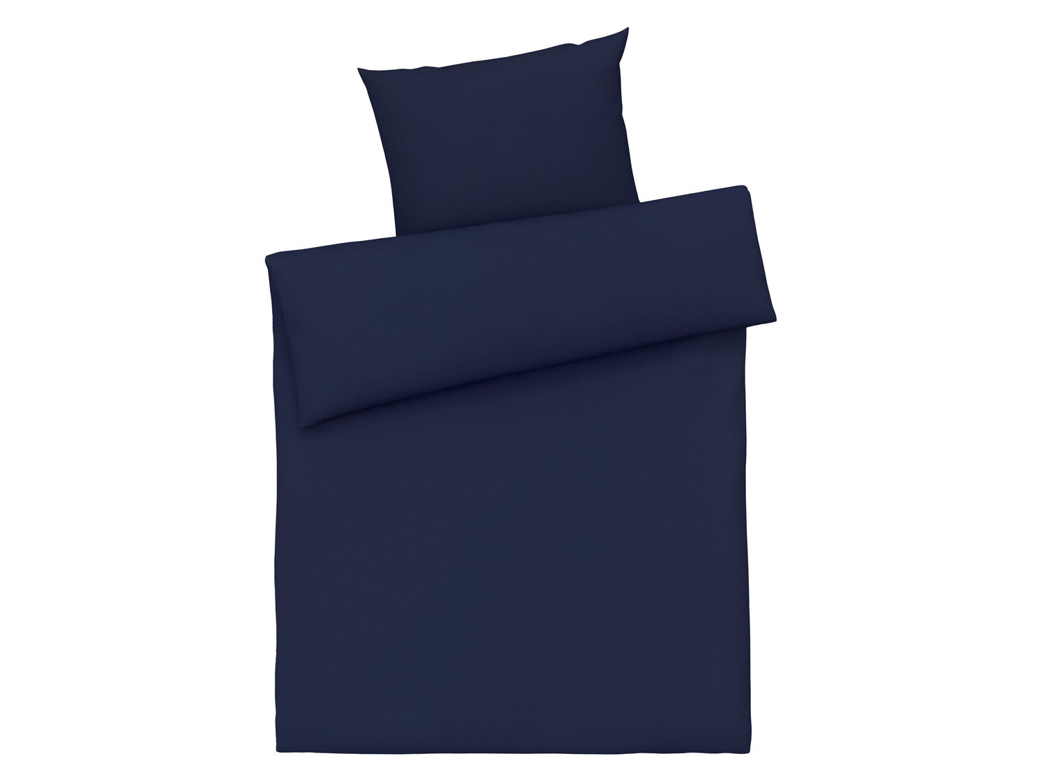 Livarno home Pościel z bawełny satynowej mako 135 x 200 cm, 1 komplet Niebieski